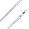 Sterling Silver Plated 3.4mm Round Trace Chain 18"/45cm Unhallmarked