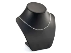 Sterling Silver Plated 3.4mm Round Trace Chain 18