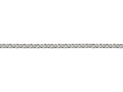 Sterling Silver Plated 1.4mm Tight Round Trace Chain 18