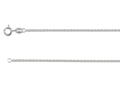 Sterling Silver Plated 1.8mm Tight Round Trace Chain 18"/45cm Unhallmarked