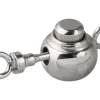 Sterling Silver Push Button Round Clasp 7mm