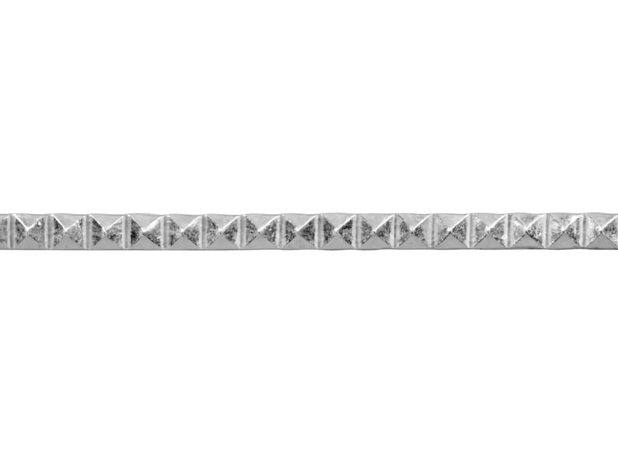 Sterling Silver Pyramid Design Strip Wire 4.2mm