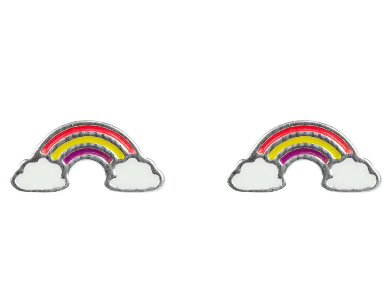 Sterling Silver Rainbow Earrings