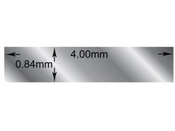 Sterling Silver Rectangular Wire 4.00mm X 0.84mm Fully Annealed, 100% Recycled Silver