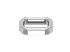 Sterling Silver Rectangular Link Connector 7x10mm