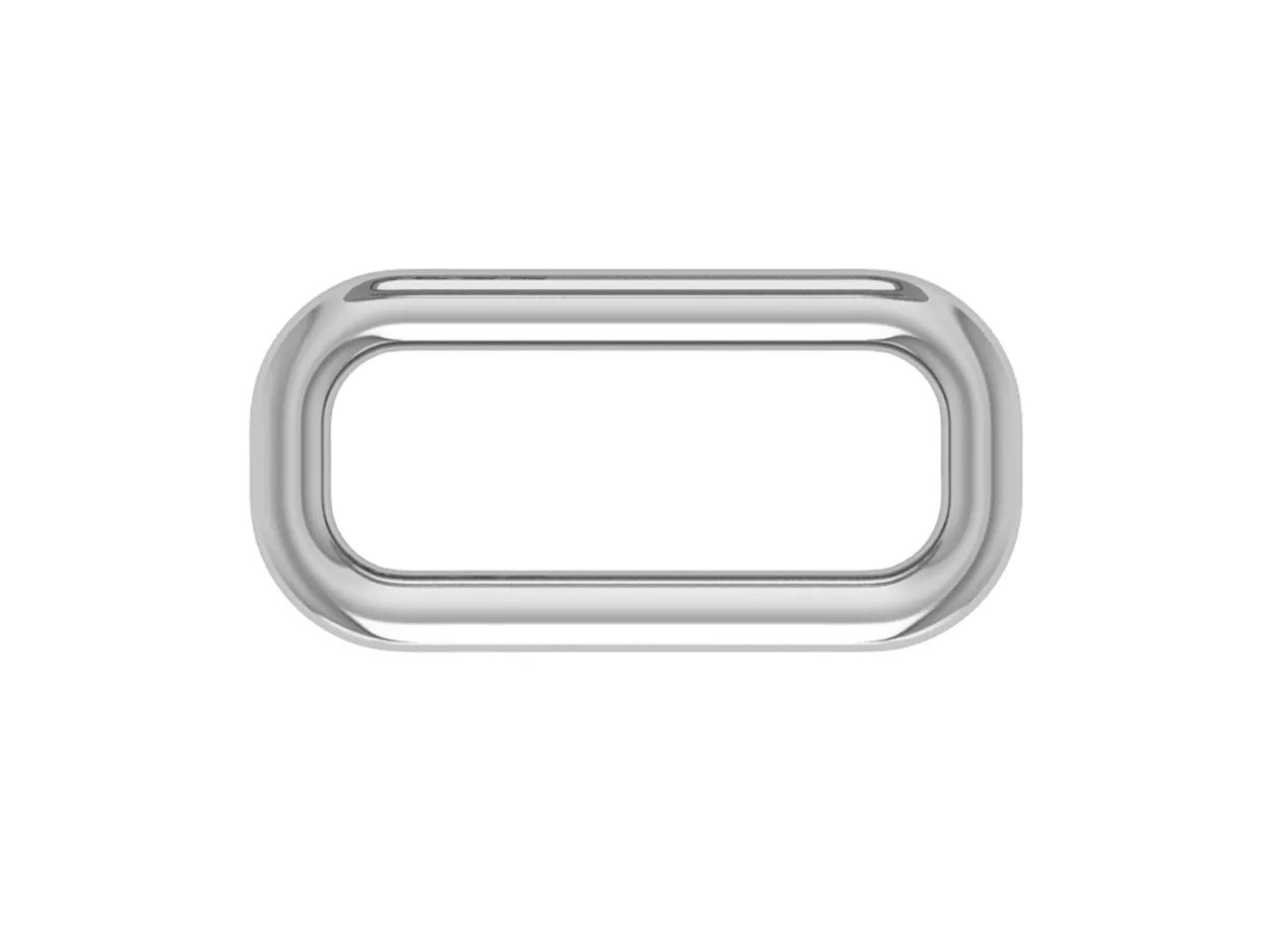 Sterling Silver Rectangular Link Connector 7x14mm
