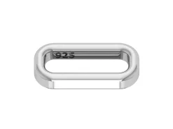 Sterling Silver Rectangular Link Connector 7x14mm