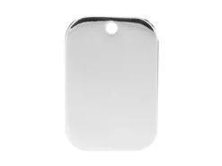 Sterling Silver Rectangular Blank 18x12mm