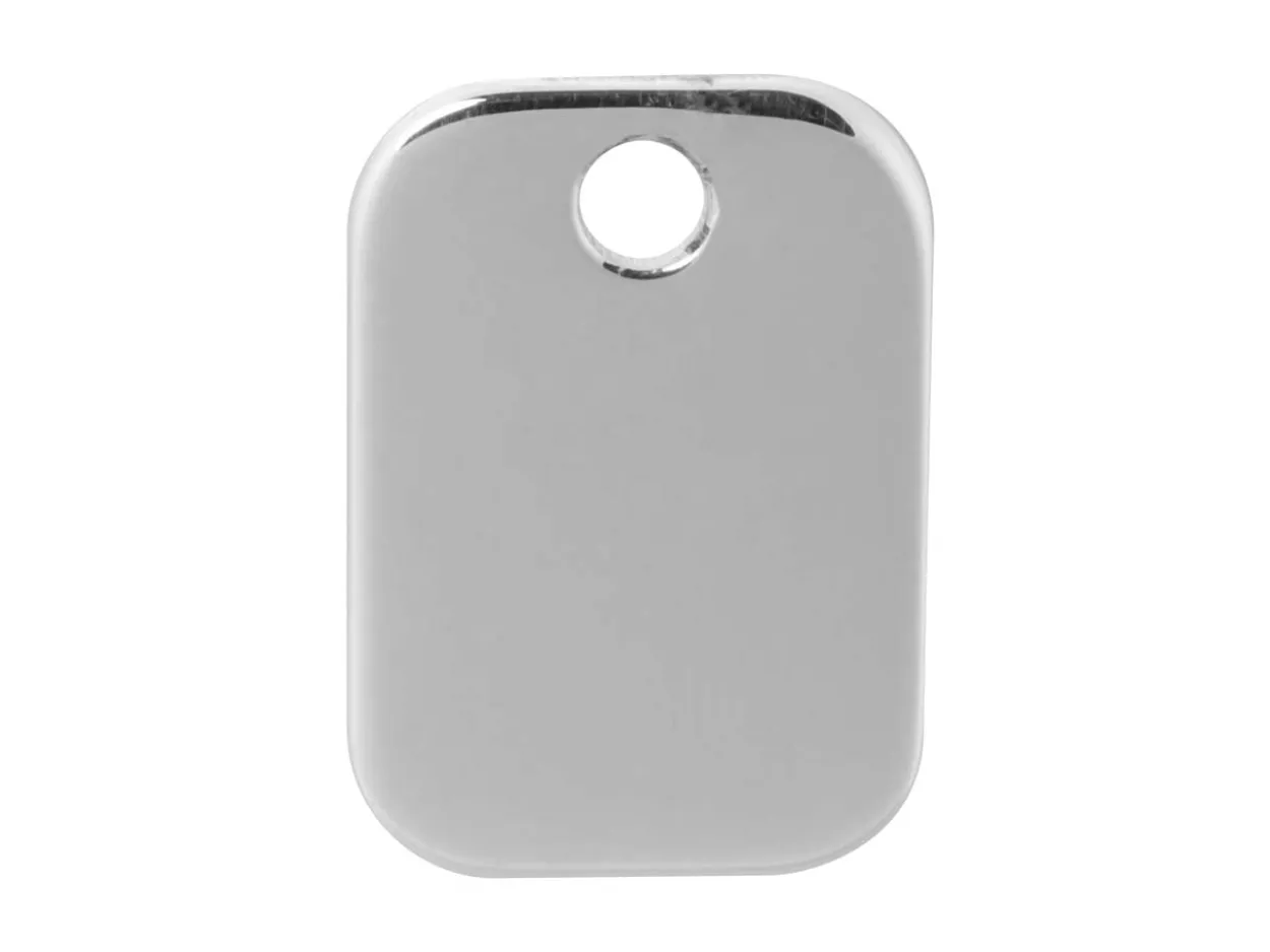 Sterling Silver Rectangular Blank 10x7mm Pack of 3