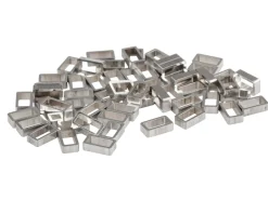 Sterling Silver Rectangular Tube Runners H7885 5mm X 3.1mm, 1.58 Length, 0.46mm Wall, 100% Recycled Silver