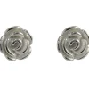 Sterling Silver Rose Stud Earrings