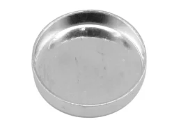 Sterling Silver Round Bezel Cup, 12mm