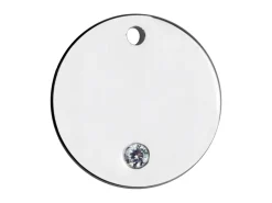 Sterling Silver Round Disc 15mm Cubic Zirconia Stamping Blank Heavy