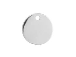 Sterling Silver Round Disc 15mm Stamping Blank Pack of 3 With 1 Hole, Marked '925', 100% Recycled Silver