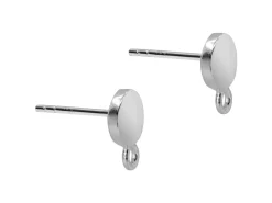 Sterling Silver Round Ear Stud And Ring 6mm Pack of 2, 100% Recycled Silver
