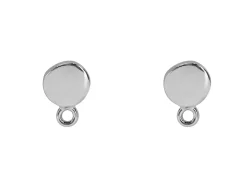 Sterling Silver Round Ear Stud And Ring 6mm Pack of 2, 100% Recycled Silver