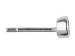 Sterling Silver Round Ear Stud 3mm, Pack of 10, Bezel Set