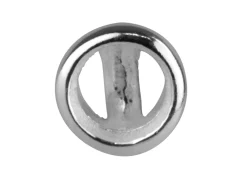 Sterling Silver Round Ear Stud 6mm, Pack of 10, Bezel Set