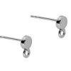 Sterling Silver Round Ear Stud And Ring 4mm Pack of 2, 100% Recycled Silver