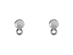 Sterling Silver Round Ear Stud And Ring 4mm Pack of 2, 100% Recycled Silver