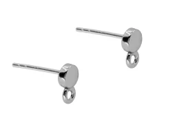 Sterling Silver Round Ear Stud And Ring 3mm Pack of 2, 100% Recycled Silver