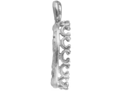 Sterling Silver Round Filigree Bezel Cup 10mm