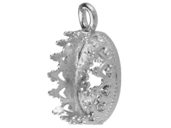 Sterling Silver Round Filigree Bezel Cup 10mm