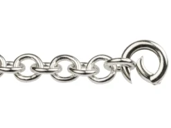 Sterling Silver Round Heavyset Spring Gate Clasp 15 X 3mm