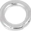 Sterling Silver Round Heavyset Spring Gate Clasp 20 X 3mm