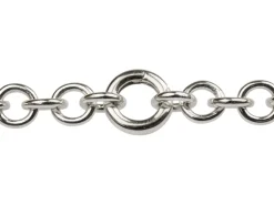 Sterling Silver Round Heavyset Spring Gate Clasp 20 X 3mm
