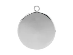 Sterling Silver Round Locket Blank 18mm