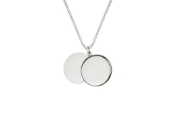 Sterling Silver Round Locket Blank 18mm