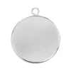 Sterling Silver Round Locket Insert Blank 18mm