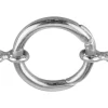 Sterling Silver Round Spring Gate Clasp With Double Rings 16mm