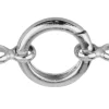 Sterling Silver Round Spring Gate Clasp With Double Rings 18mm
