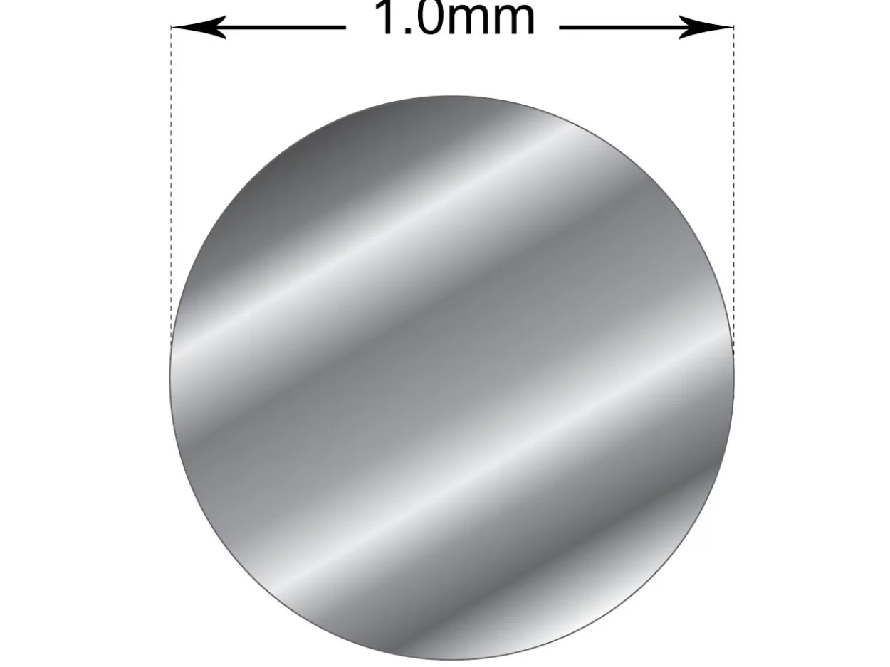 Sterling Silver Round Wire 1.00mm X 2000mm, Fully Annealed, Pre-cut, 100% Recycled Silver