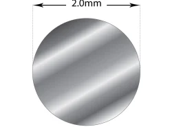 Sterling Silver Round Wire 2.00mm Fully Annealed, 100% Recycled Silver