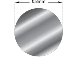 Sterling Silver Round Wire 0.80mm Fully Annealed, 100% Recycled Silver