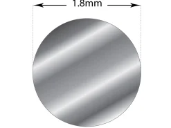 Sterling Silver Round Wire 1.80mm Fully Annealed, 100% Recycled Silver