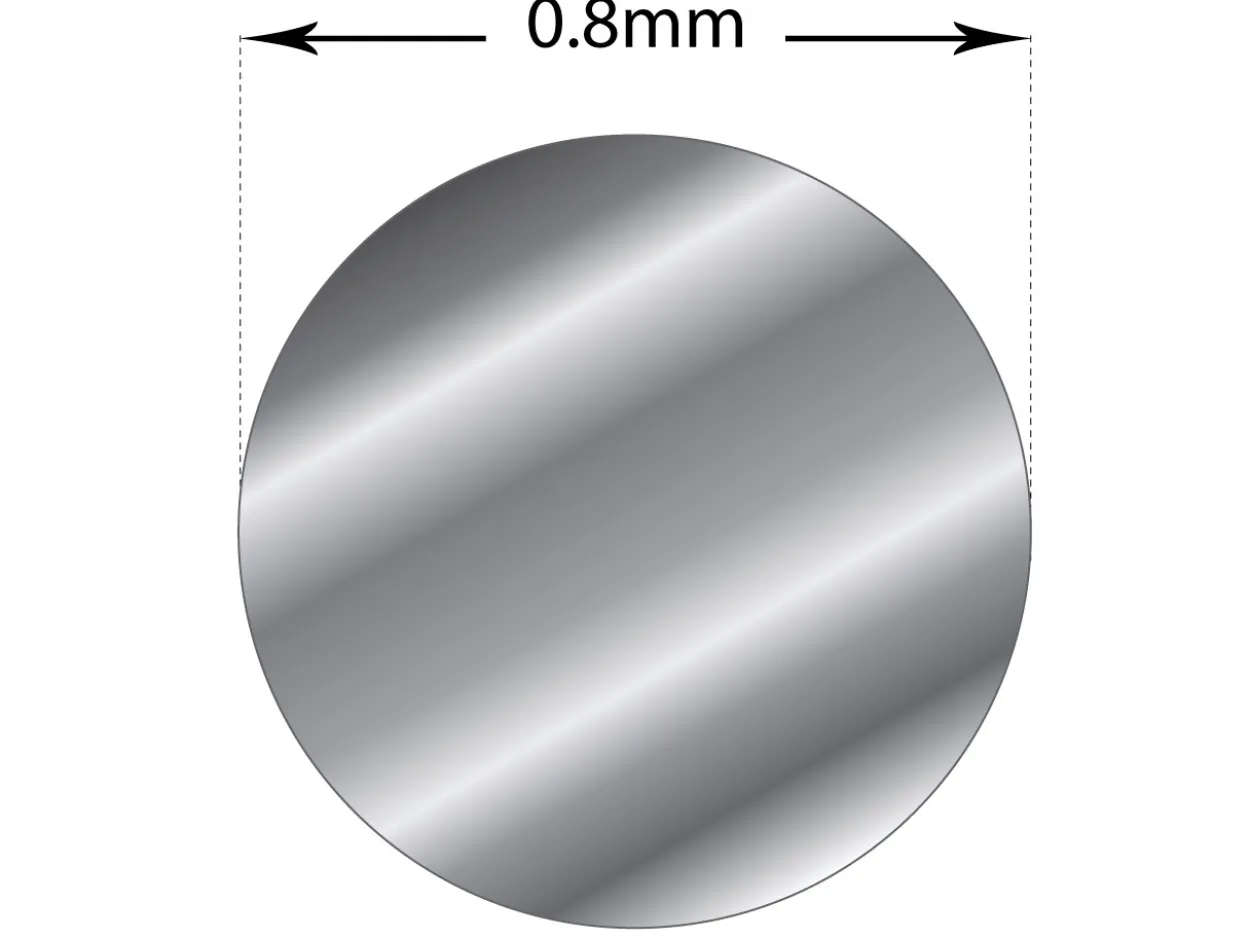 Sterling Silver Round Wire 0.80mm Half Hard, 30g Coils, 100% Recycled Silver