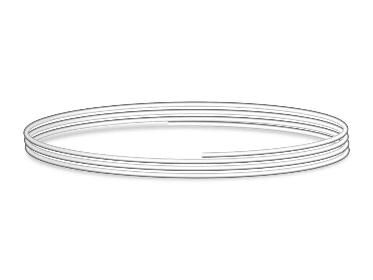 Sterling Silver Round Wire 2.00mm X 500mm, Fully Annealed, Pre-cut, 100% Recycled Silver