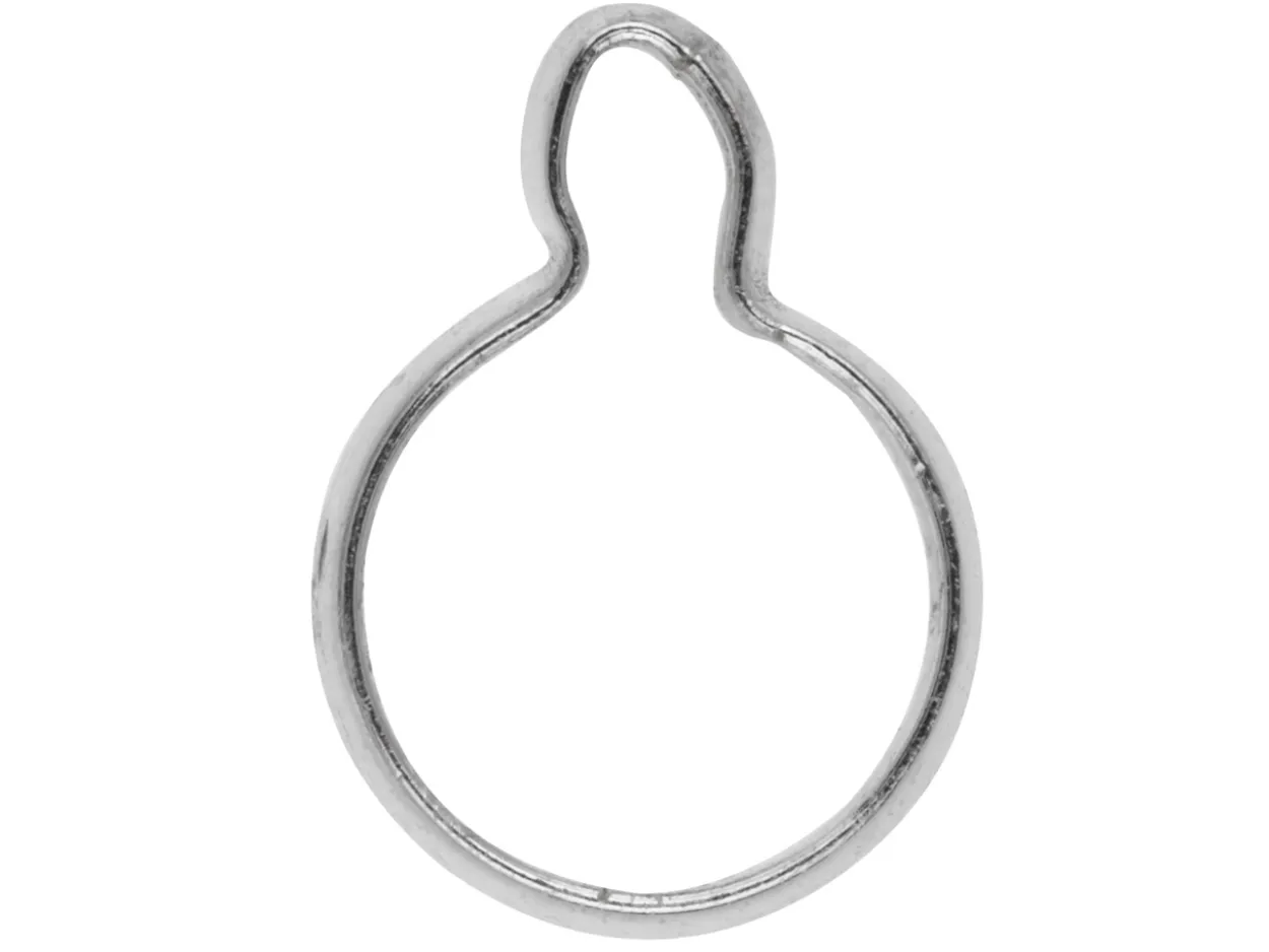 Sterling Silver Round Wraptite 5mm 1 Loop Pack of 5