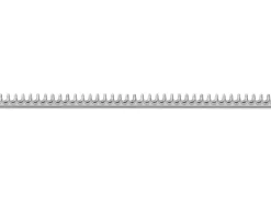 Sterling Silver Scallop Gallery Strip 2.7mm