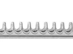 Sterling Silver Scallop Gallery Strip 2.7mm