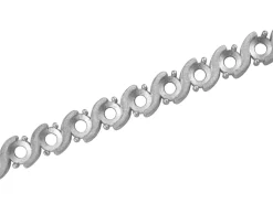 Sterling Silver Setting Strip, 'S' Shape 4mm X 11
