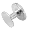 Sterling Silver Shirt Stud 8mm Disc, 100% Recycled Silver