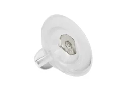 Sterling Silver Silicone Slider Disc Pack of 2