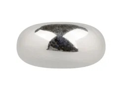 Sterling Silver Silicone Stopper Ellipse 6mm Bead
