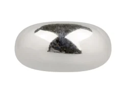Sterling Silver Silicone Stopper Ellipse 8mm Bead