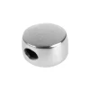 Sterling Silver Silicone Stopper Ellipse 7mm Bead